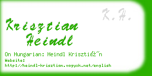 krisztian heindl business card